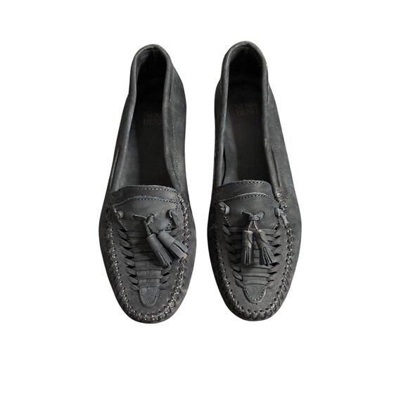 Nunn Bush Men's Black Leather Slip-On Loafer with Tassel Size 10.5 - Picture 2 of 6